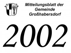 Mitteilungsblätter des Jahrgangs 2002