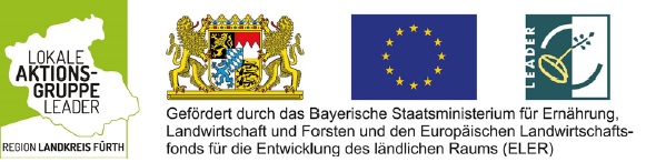 Projekt einst und jetzt - Förderungslgo ELER